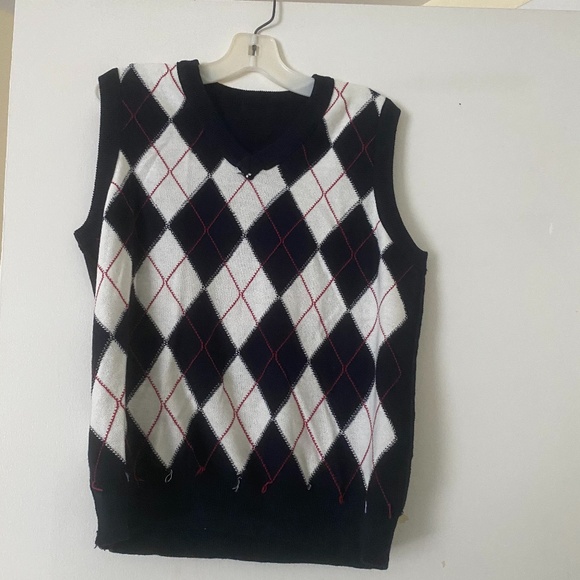 brandy melville argyle knit sweater vest - Picture 3 of 6
